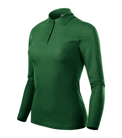 Damen Langarm Poloshirt | Pique Polo
