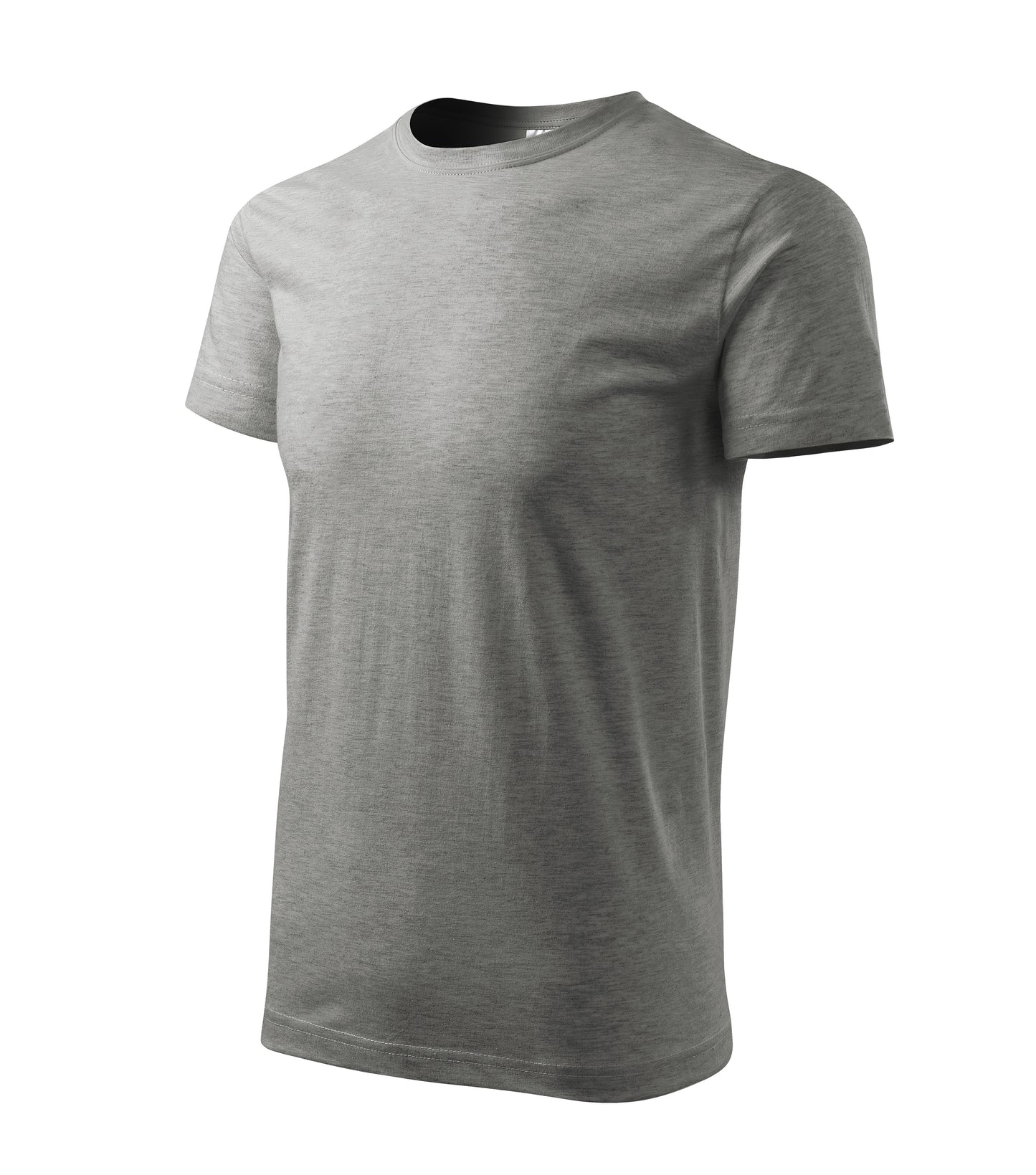 Ein Rundhals Unisex Malfini Heavy New T-Shirt in der Farbe Dunkelgrau Melliert