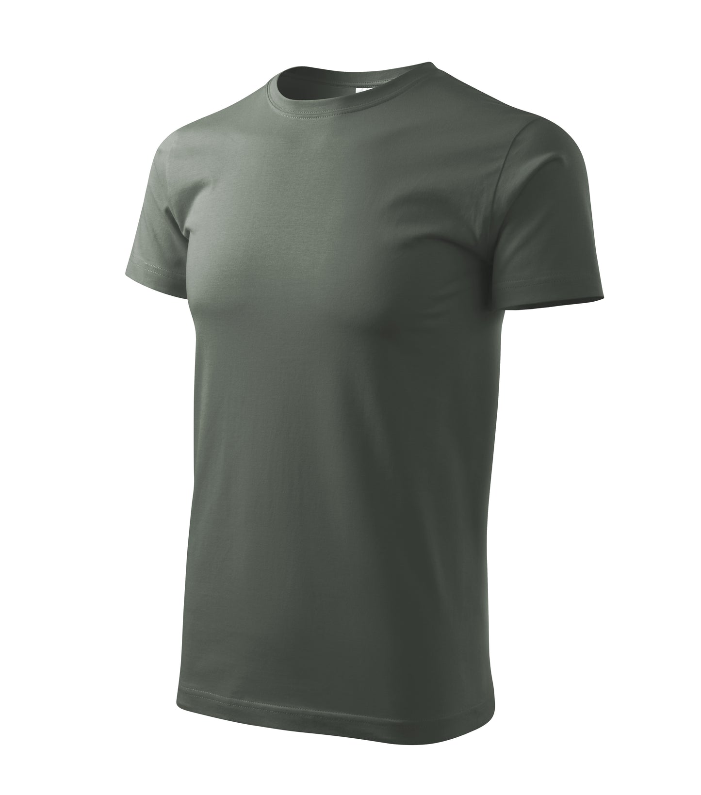 Ein Rundhals Unisex Malfini Heavy New T-Shirt in der Farbe Dunkler Schiefer