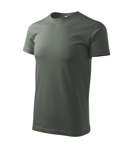 Ein Rundhals Unisex Malfini Heavy New T-Shirt in der Farbe Dunkler Schiefer