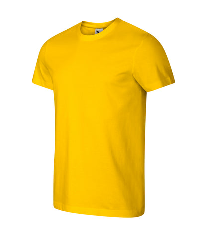 Ein Rundhals Unisex Malfini Heavy New T-Shirt in der Farbe Gelb