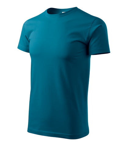 Ein Rundhals Unisex Malfini Heavy New T-Shirt in der Farbe Petrolblau