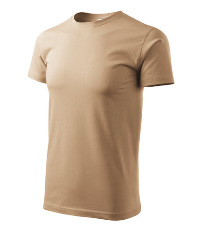 Ein Rundhals Unisex Malfini Heavy New T-Shirt in der Farbe Sand