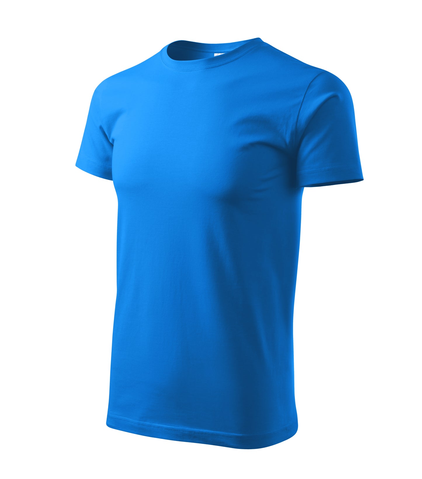 Ein Rundhals Unisex Malfini Heavy New T-Shirt in der Farbe Snorkel Blau