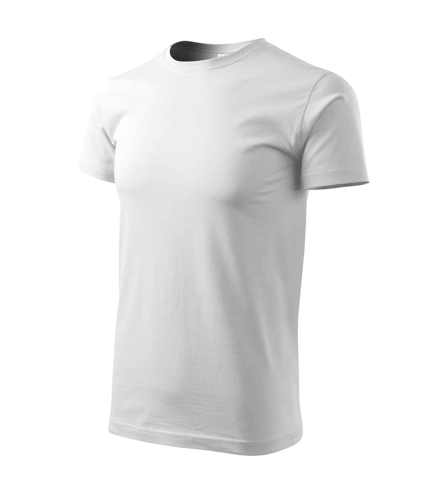 Ein Rundhals Unisex Malfini Heavy New T-Shirt in der Farbe Weiß
