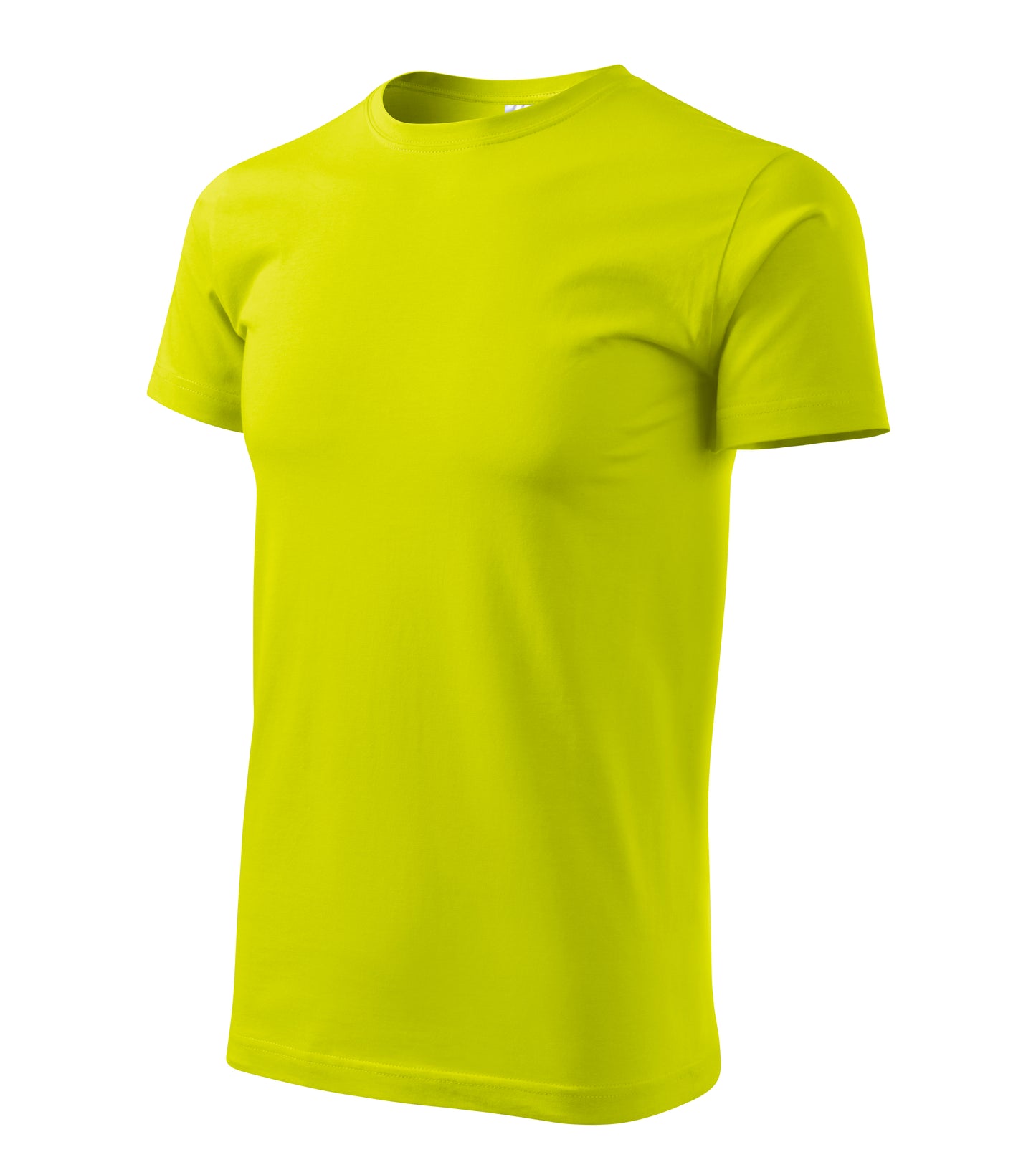 Ein Rundhals Unisex Malfini Heavy New T-Shirt in der Farbe Zitronengrün