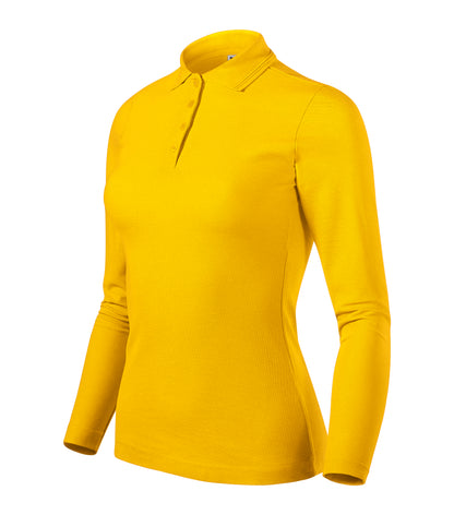 Damen Langarm Poloshirt | Pique Polo