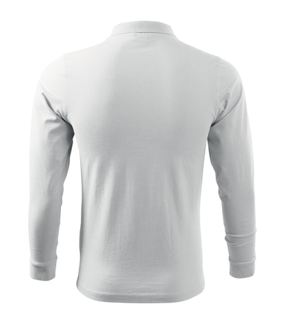 Herren Langarm Poloshirt | Single Jersey