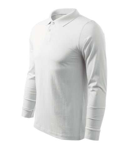 Herren Langarm Poloshirt | Single Jersey